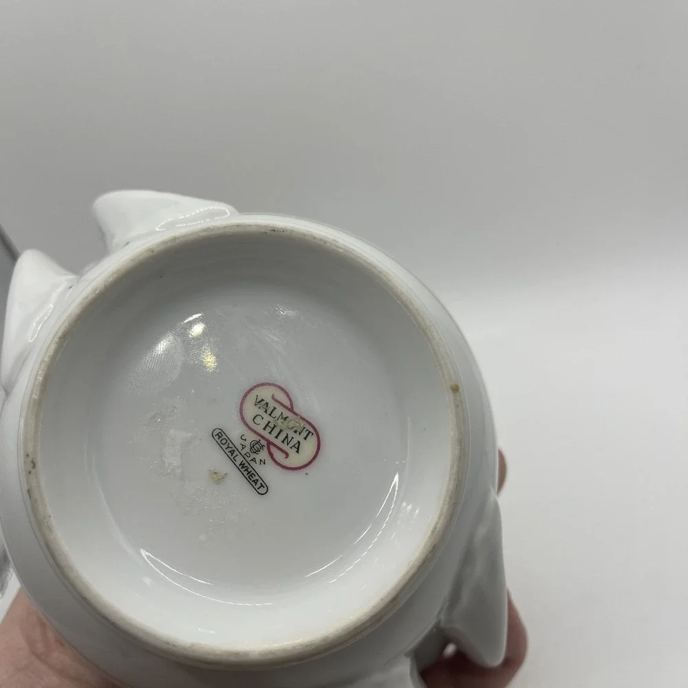 Valmont China Royal Wheat‎ Sugar Bowl w Blue Grey Wheat